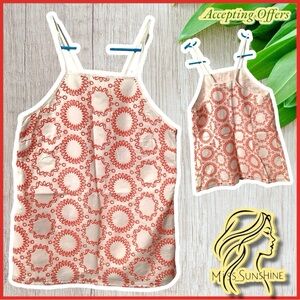 Banana Republic Milly Collection - Sz XS - embroidery halter top - side zipper